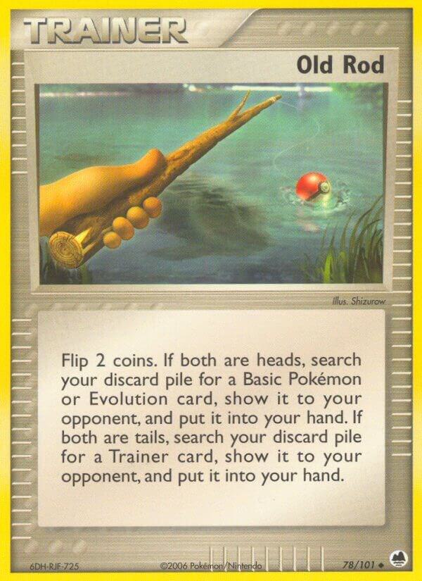Old Rod 78/101 card from Dragon Frontiers