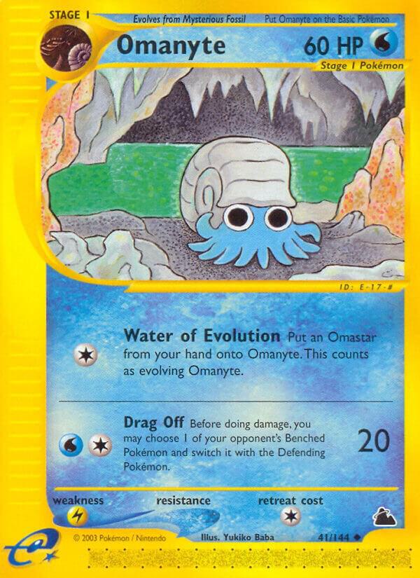 Omanyte 041/144 card from Skyridge