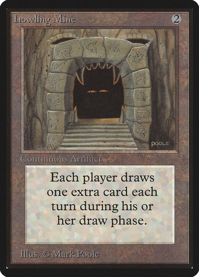 Howling Mine card from Beta Edition