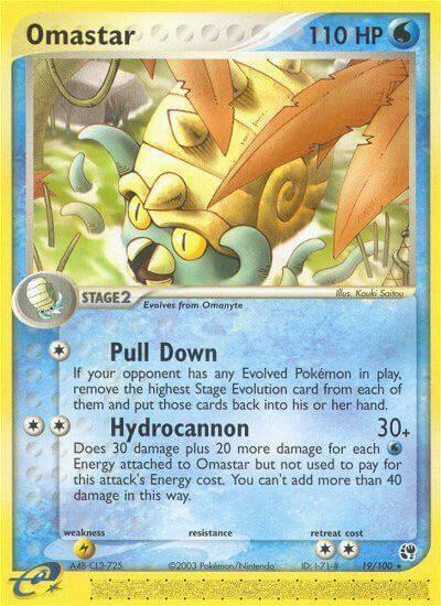 Omastar 19/100 card from Sandstorm