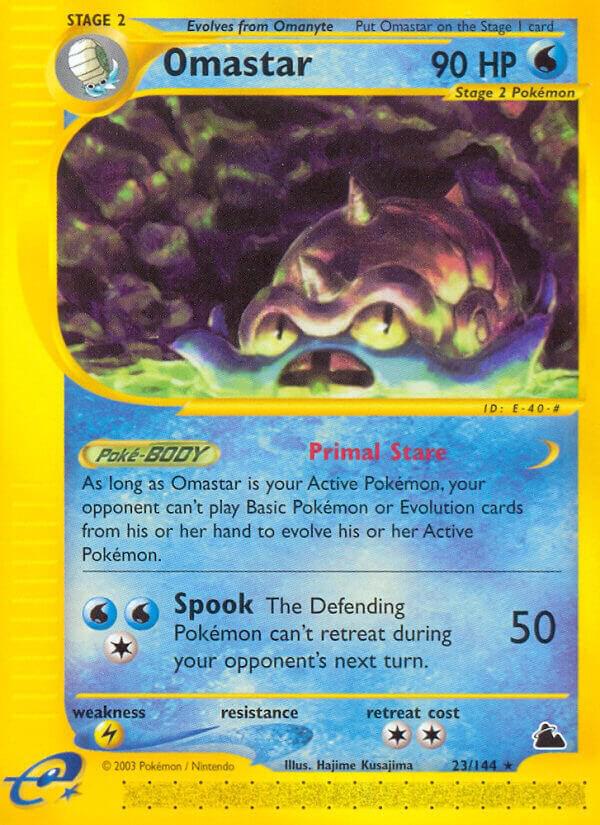 Omastar 023/144 card from Skyridge