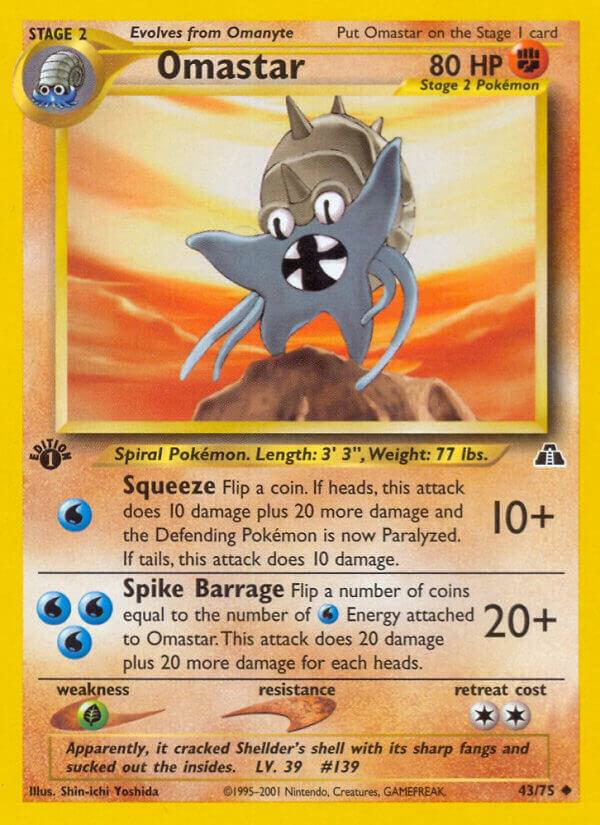 Omastar 43/75 card from Neo Discovery