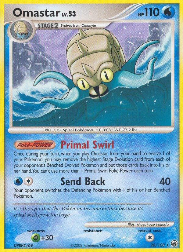 Omastar 26/100 card from Majestic Dawn
