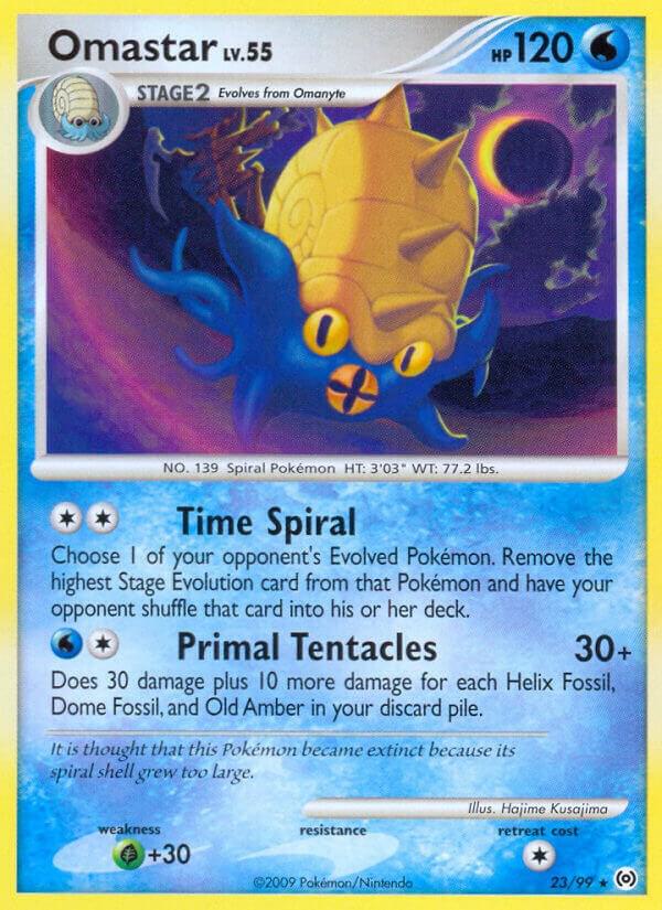 Omastar 23/99 card from Arceus