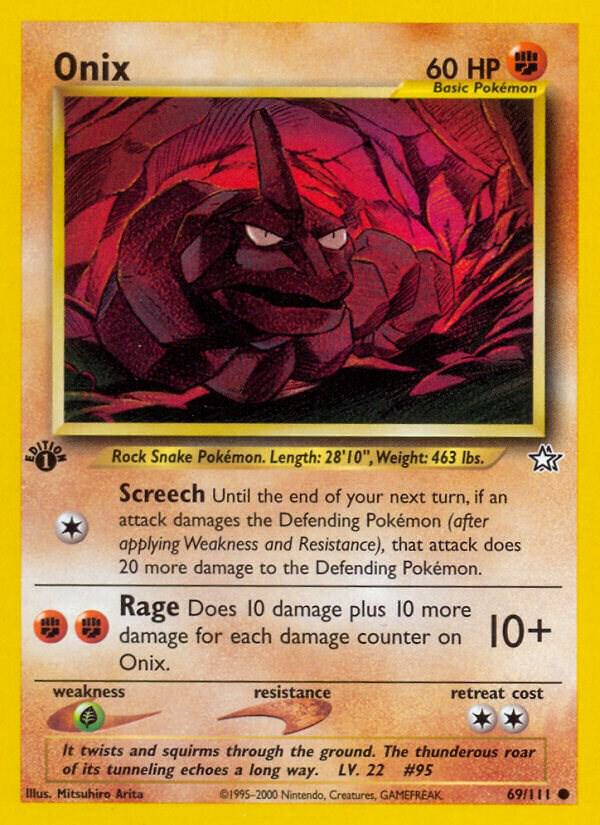 Onix 069/111 card from Neo Genesis