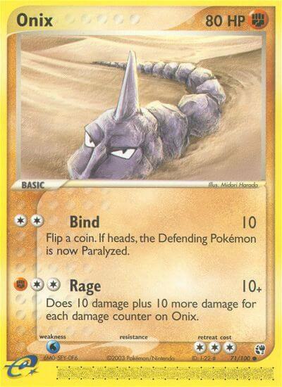 Onix 71/100 card from Sandstorm