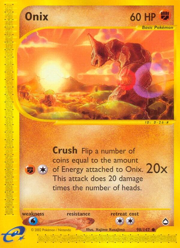 Onix 098/147 card from Aquapolis