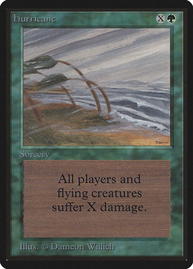 Hurricane card from Beta Edition