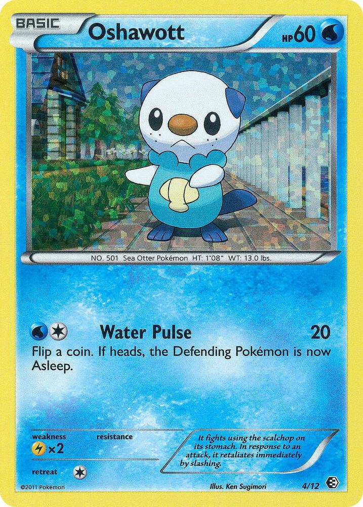 Oshawott - 4/12 004/012 card from McDonald's Promos 2011