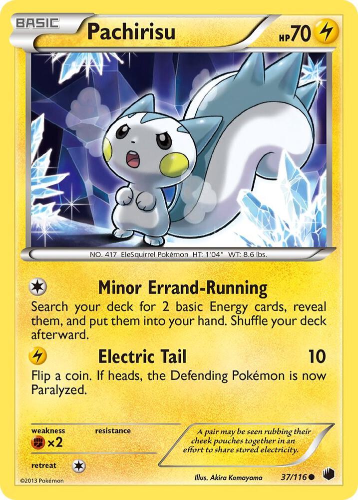 Pachirisu 37/116 card from Plasma Freeze