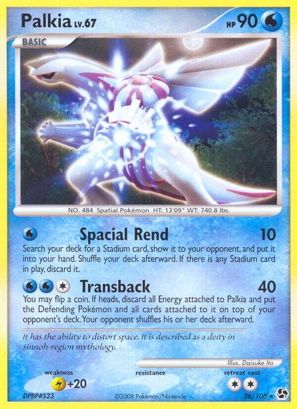 Palkia 26/106 card from Great Encounters