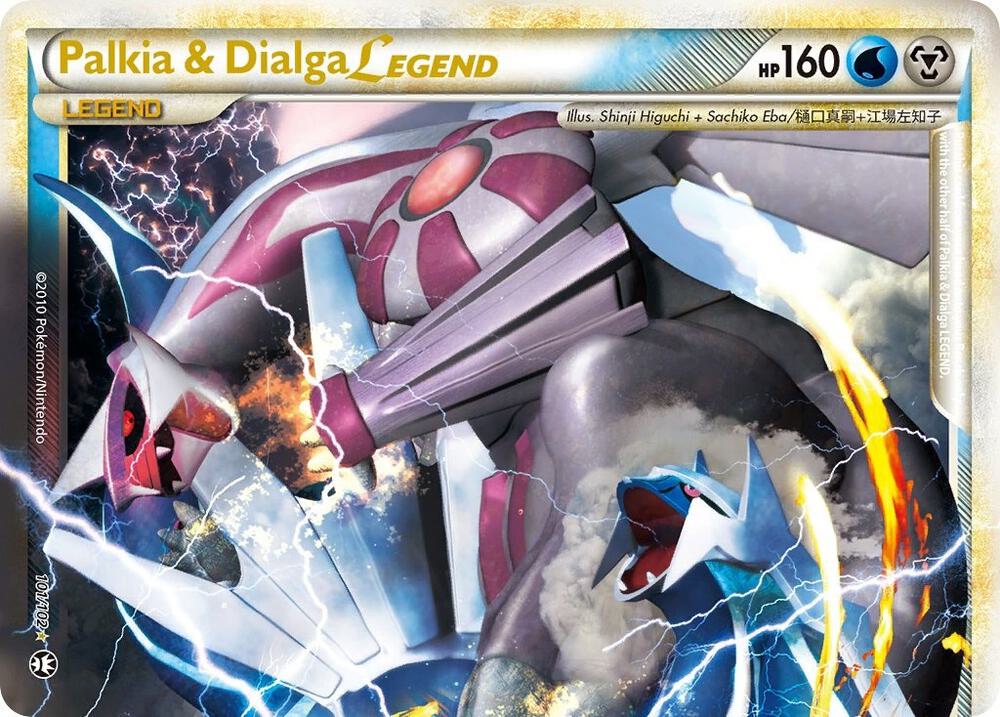 Palkia & Dialga Legend (Top) 101/102 card from Triumphant