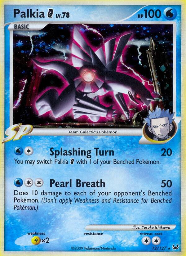 Palkia G 12/127 card from Platinum