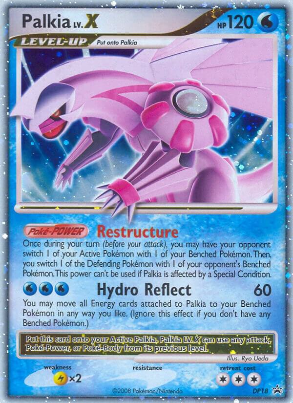 Palkia LV.X DP18 card from Diamond and Pearl Promos