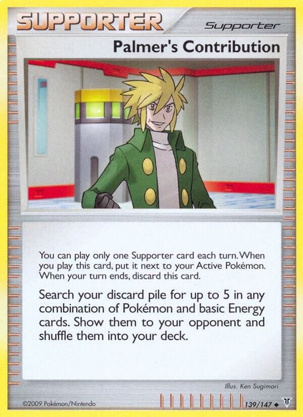 Palmer's Contribution 139 card from Supreme Victors