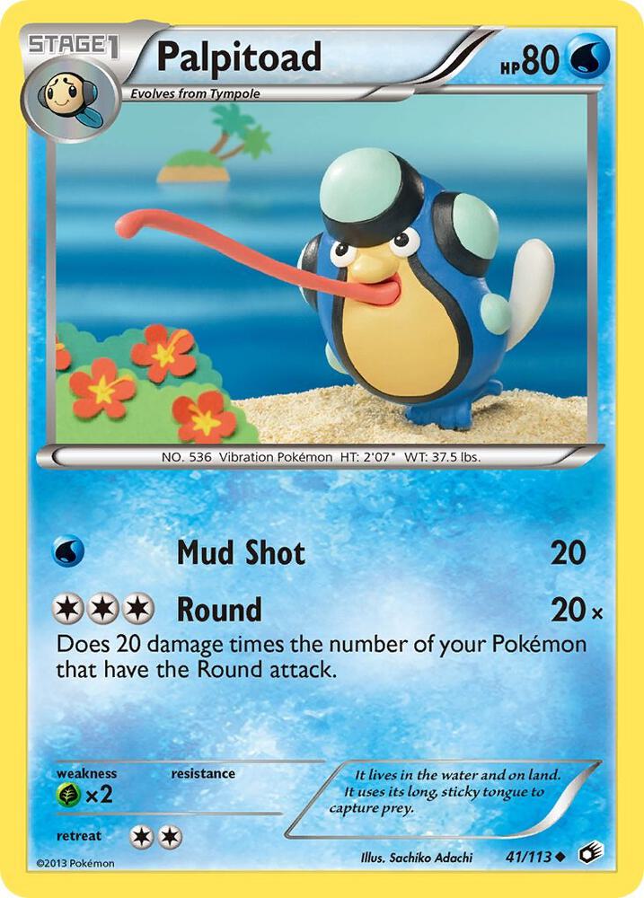 Palpitoad 41/113 card from Legendary Treasures