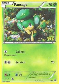 Pansage - 2/12 002/012 card from McDonald's Promos 2012
