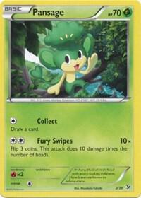 Pansage 2/39 card from Kalos Starter Set