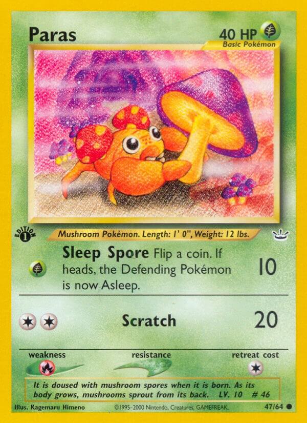 Paras 47/64 card from Neo Revelation