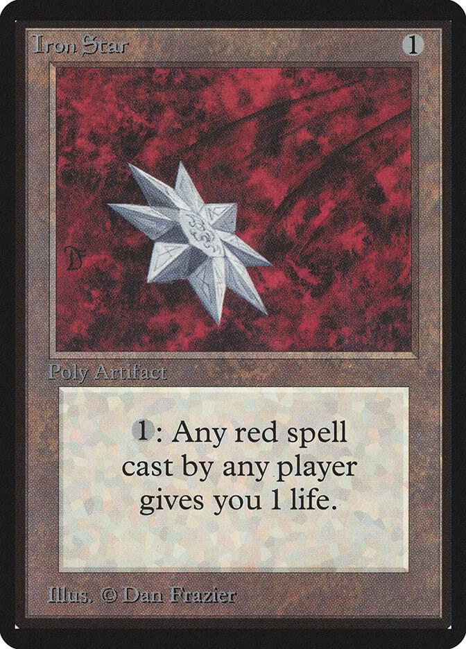 Iron Star card from Beta Edition