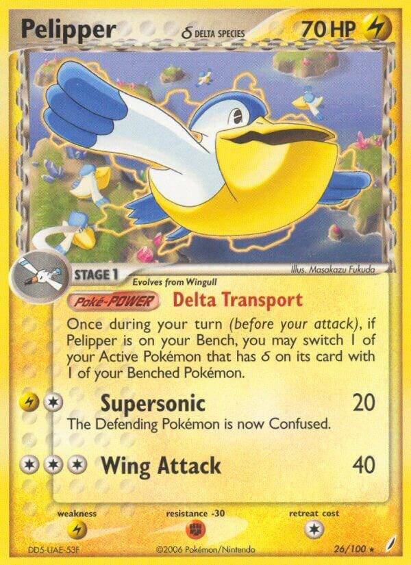 Pelipper (Delta Species) 26/100 card from Crystal Guardians