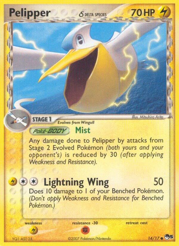 Pelipper (Delta Species) 014/017 card from POP Series 5