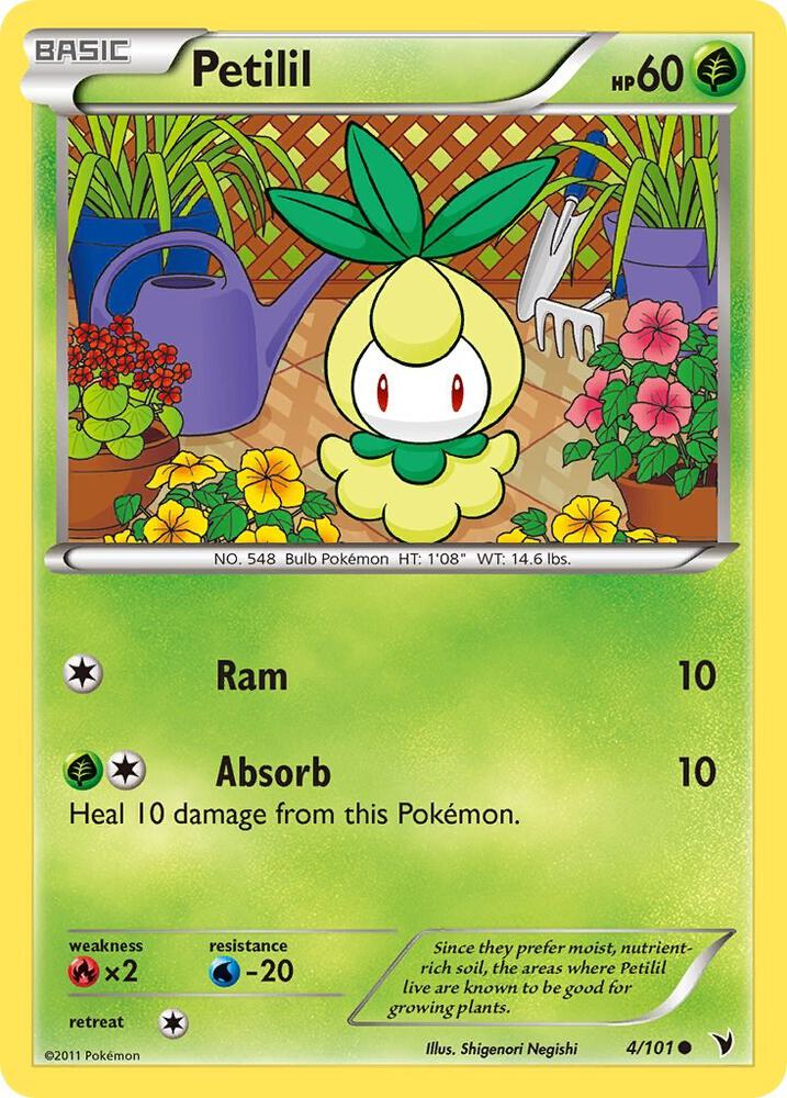 Petilil 4/101 card from Noble Victories