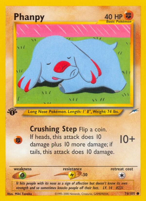 Phanpy 076/105 card from Neo Destiny