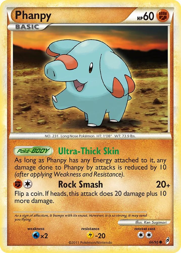 Phanpy 66/95 card from Call of Legends