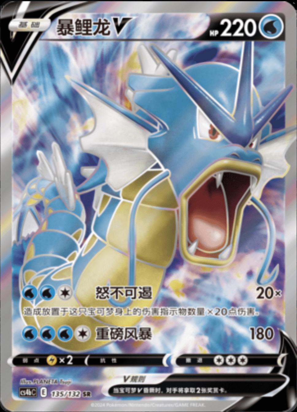 Gyarados V #135 card from CS4bC