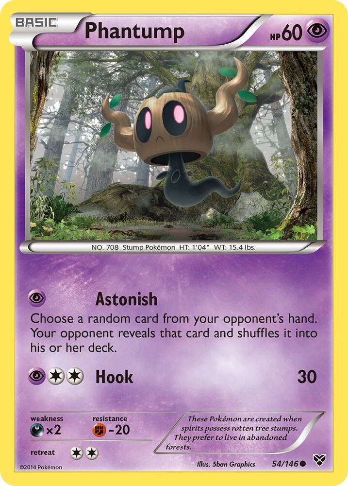 Phantump 54/146 card from XY Base Set