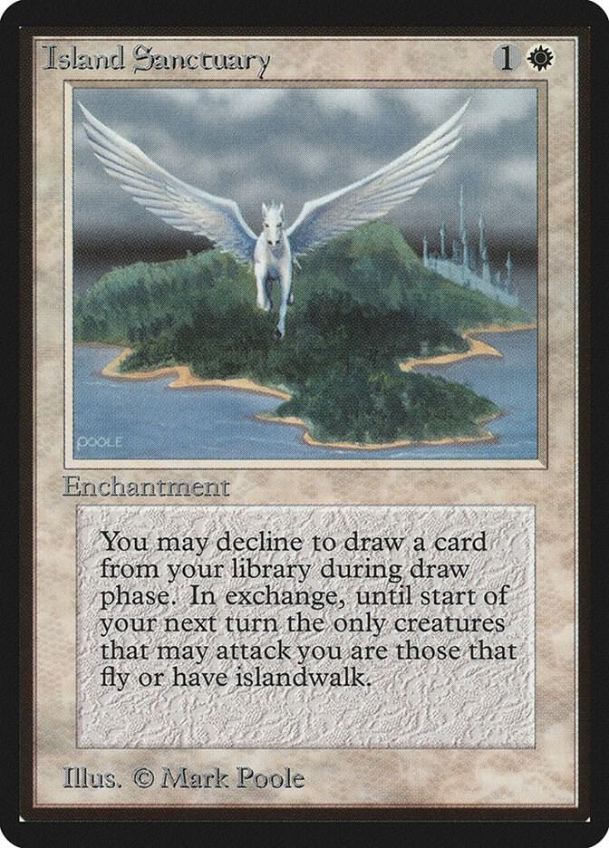 Island Sanctuary card from Beta Edition