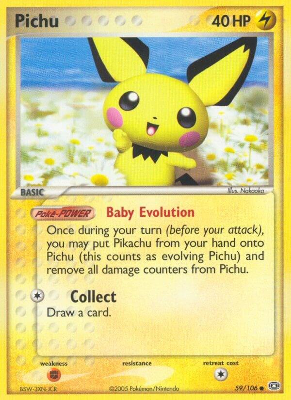 Pichu 59/106 card from Emerald