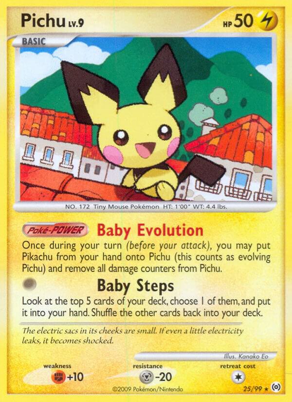 Pichu 25/99 card from Arceus