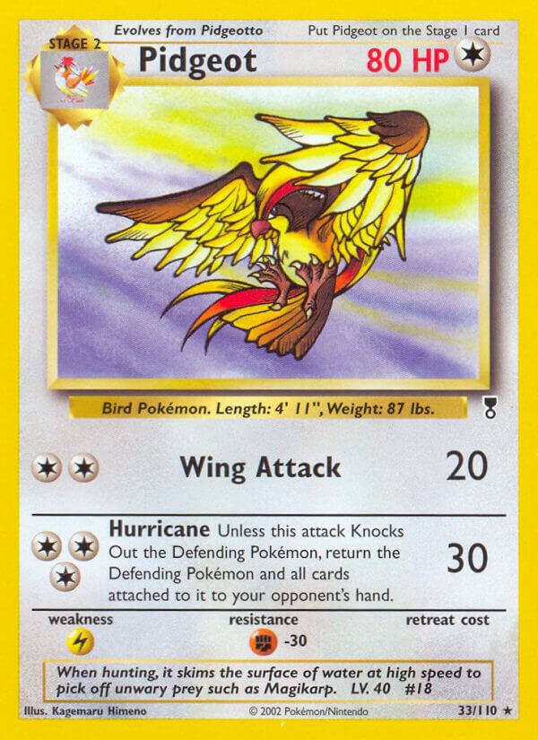 Pidgeot 033/110 card from Legendary Collection
