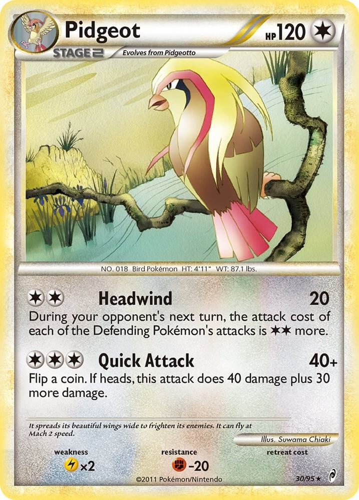 Pidgeot 30/95 card from Call of Legends