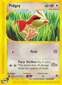 Pidgey 123/165 card from Expedition
