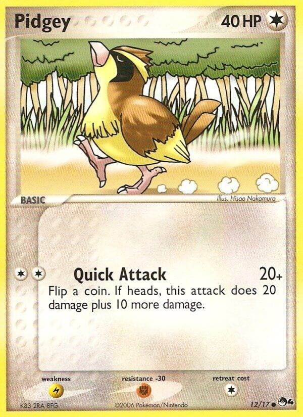 Pidgey 012/017 card from POP Series 4