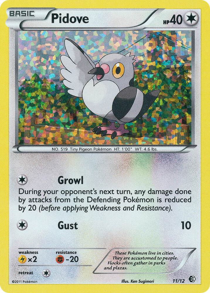 Pidove - 11/12 011/012 card from McDonald's Promos 2011