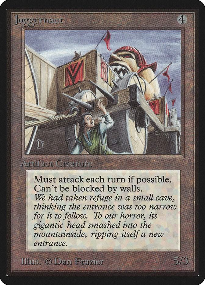 Juggernaut card from Beta Edition