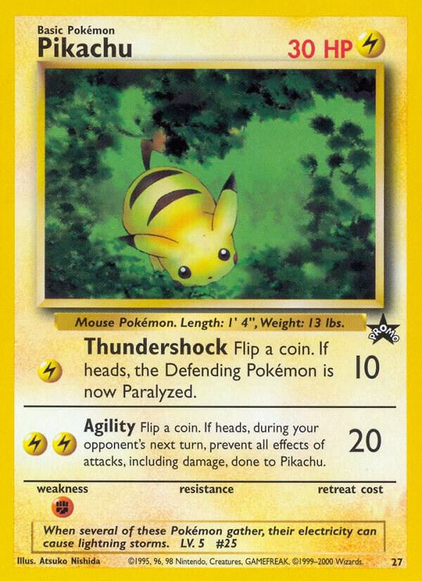 Pikachu (27) 27/53 card from WoTC Promo