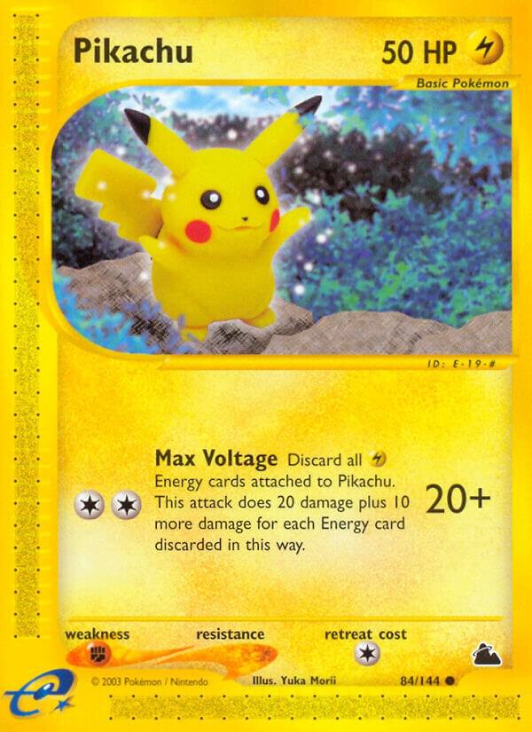 Pikachu 084/144 card from Skyridge