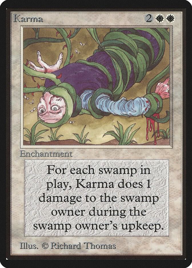 Karma card from Beta Edition