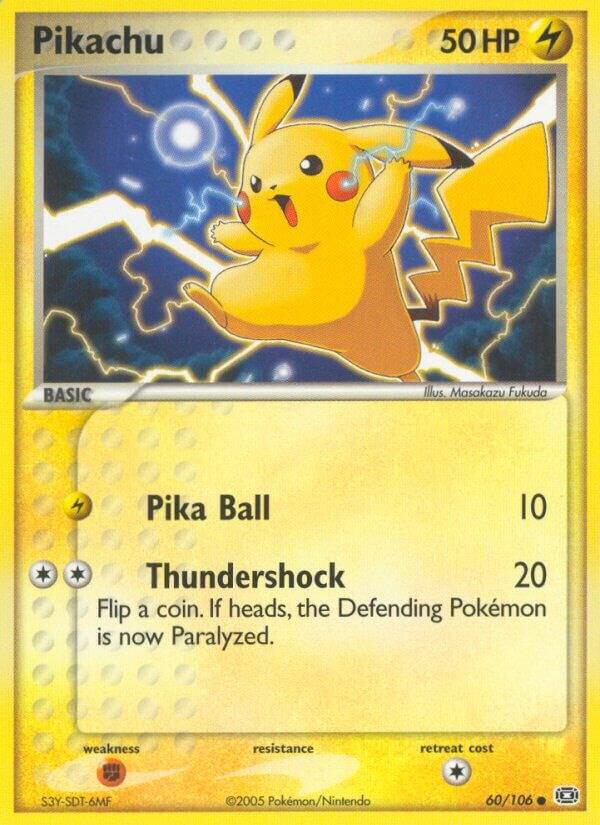 Pikachu 60/106 card from Emerald