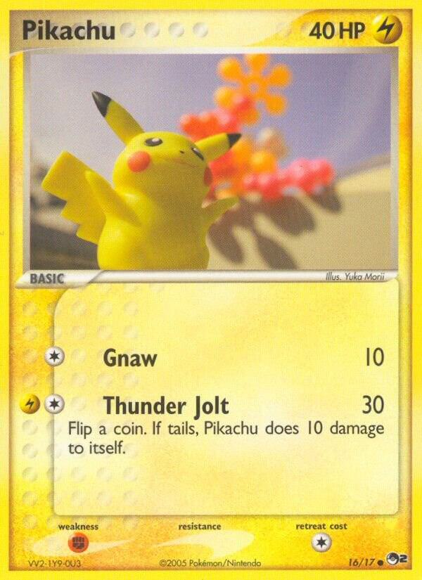 Pikachu 016/017 card from POP Series 2