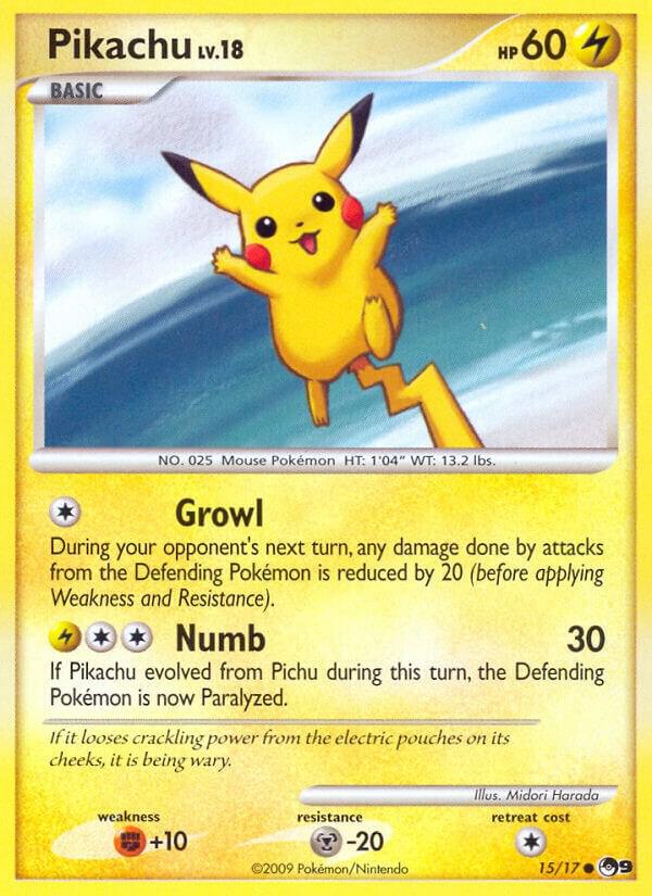 Pikachu 015/017 card from POP Series 9