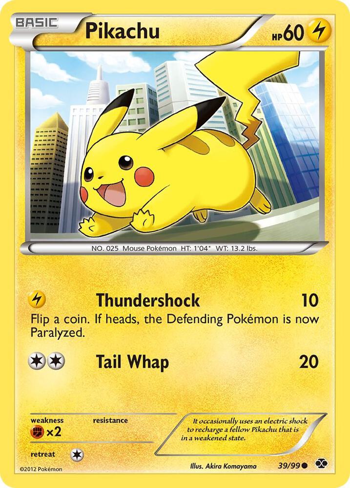 Pikachu 39/99 card from Next Destinies