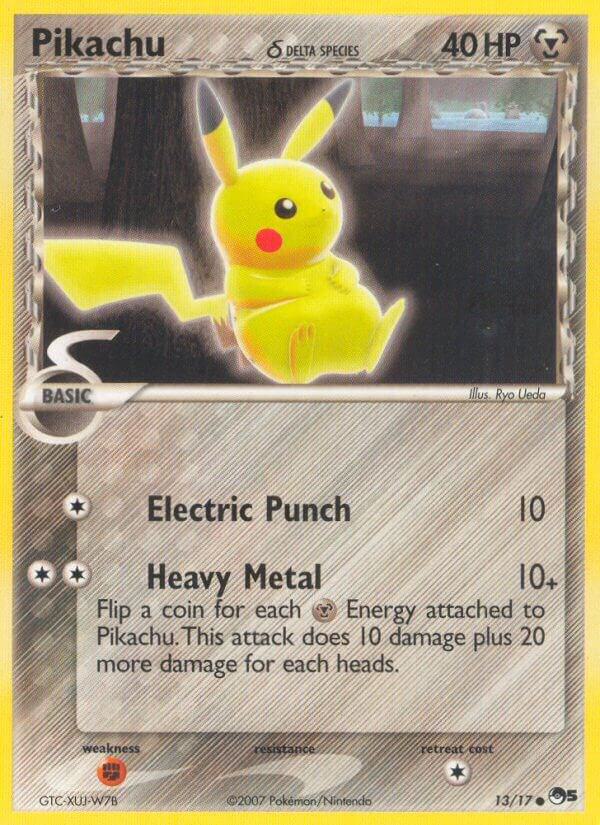 Pikachu (Delta Species) 013/017 card from POP Series 5