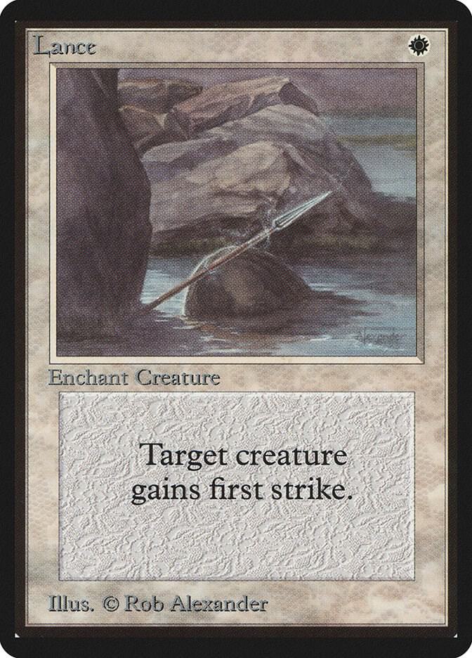 Lance card from Beta Edition