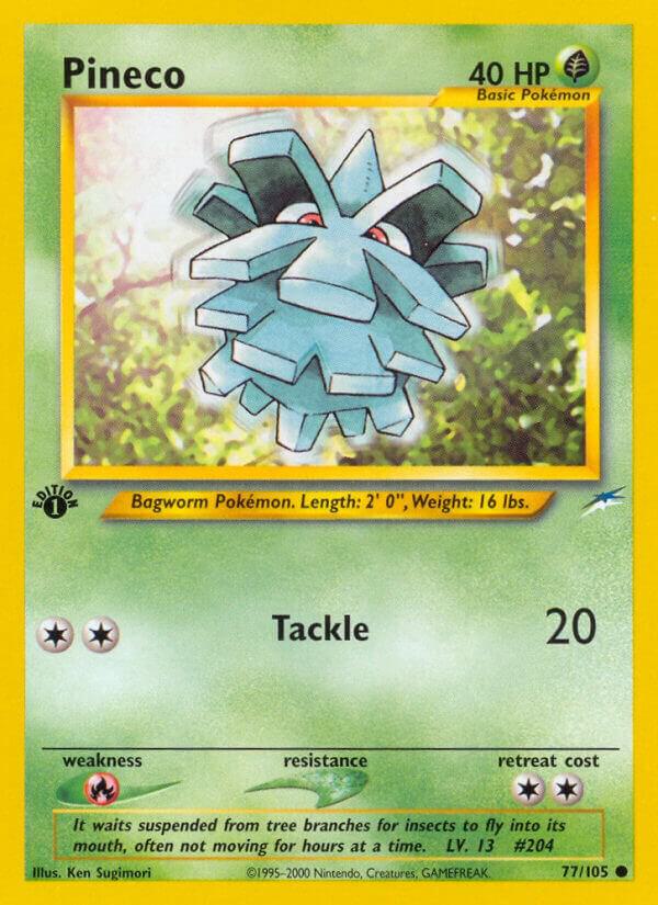 Pineco 077/105 card from Neo Destiny